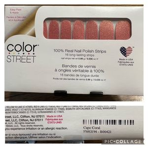 Cape Coral Color Street nail polish strips NEW